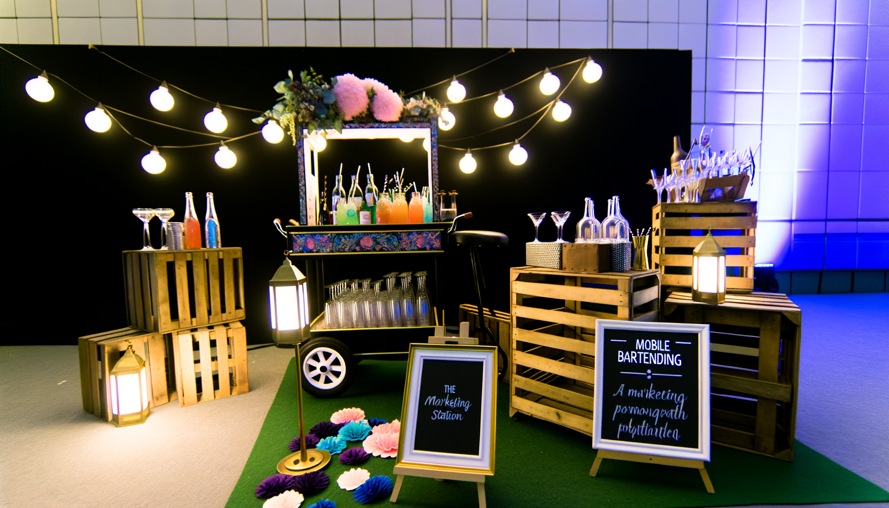 Behind the Scenes: Setting Up While You're the Bartender illustration